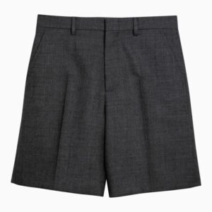 Gucci Grey Wool Bermuda Shorts Women | AlmaBagz