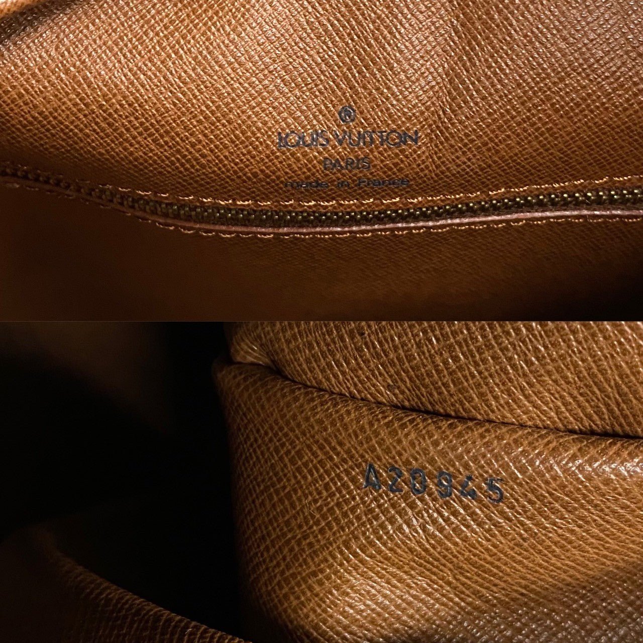 LOUIS VUITTON Shoulder Bag leather Brown Monogram Boulogne 35 | AlmaBagz - Image 3