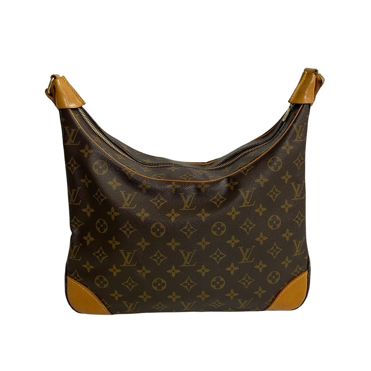 LOUIS VUITTON Shoulder Bag leather Brown Monogram Boulogne 35 | AlmaBagz - Image 4