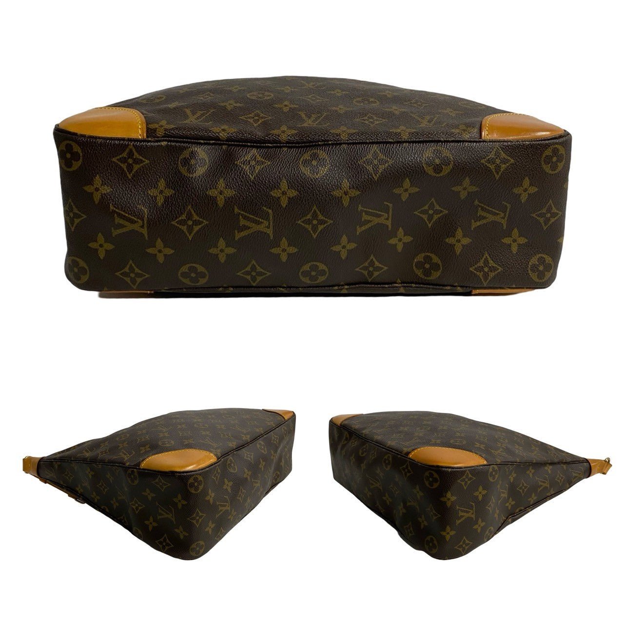 LOUIS VUITTON Shoulder Bag leather Brown Monogram Boulogne 35 | AlmaBagz - Image 6