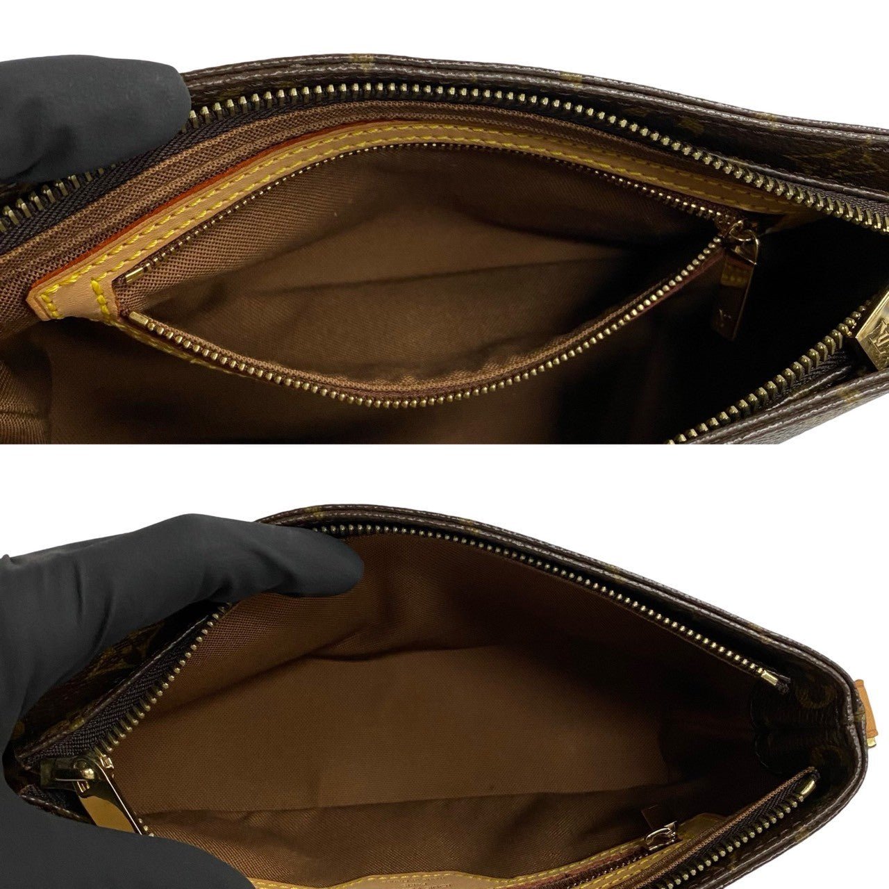 LOUIS VUITTON Shoulder Bag leather Brown Monogram Trotteur | AlmaBagz - Image 9