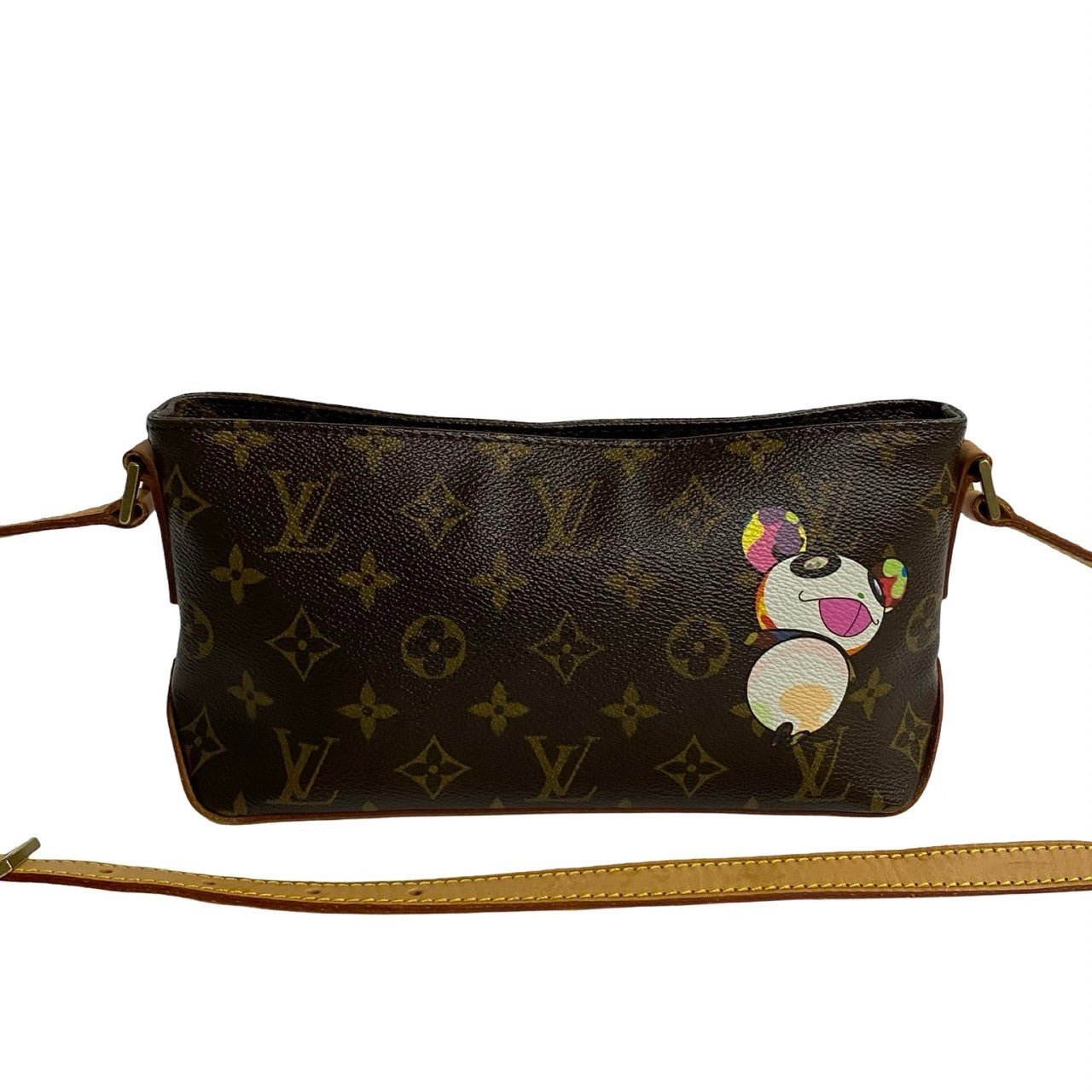 LOUIS VUITTON Shoulder Bag leather Brown Monogram Trotteur | AlmaBagz