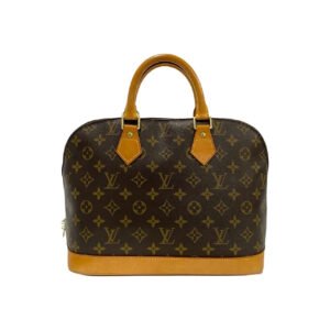 LOUIS VUITTON Handbag leather Brown Monogram Alma | AlmaBagz