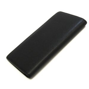 Louis Vuitton Black Leather Portefeuille Brazza wallet accessories | AlmaBagz