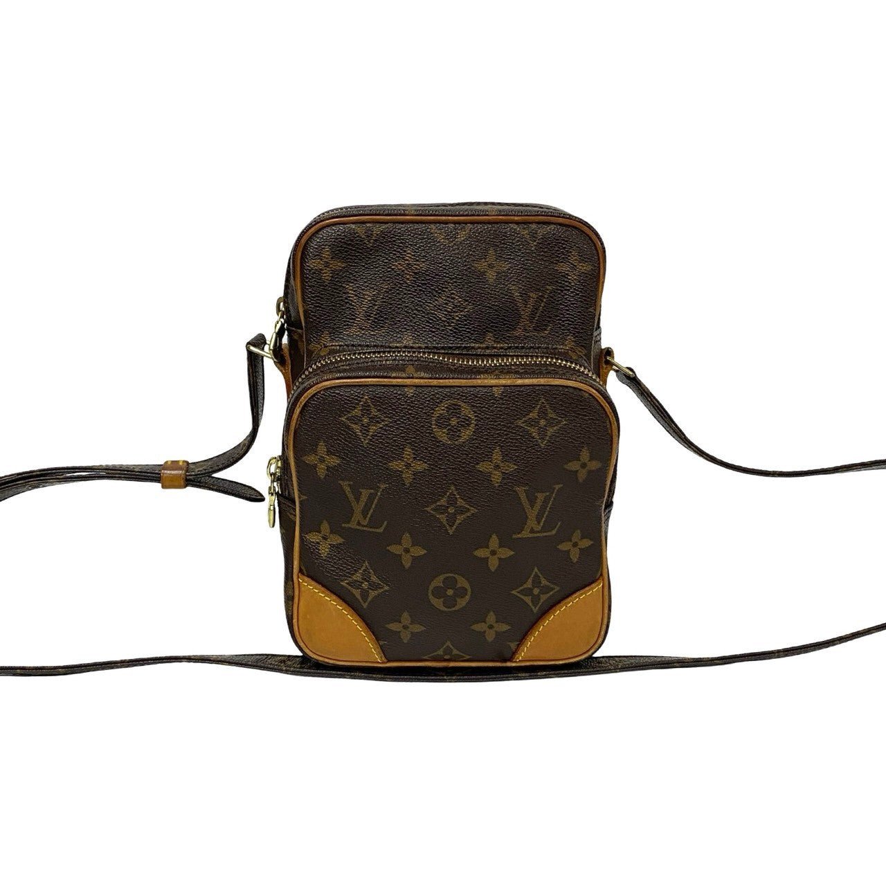 LOUIS VUITTON Shoulder Bag leather Brown Monogram Amazone | AlmaBagz