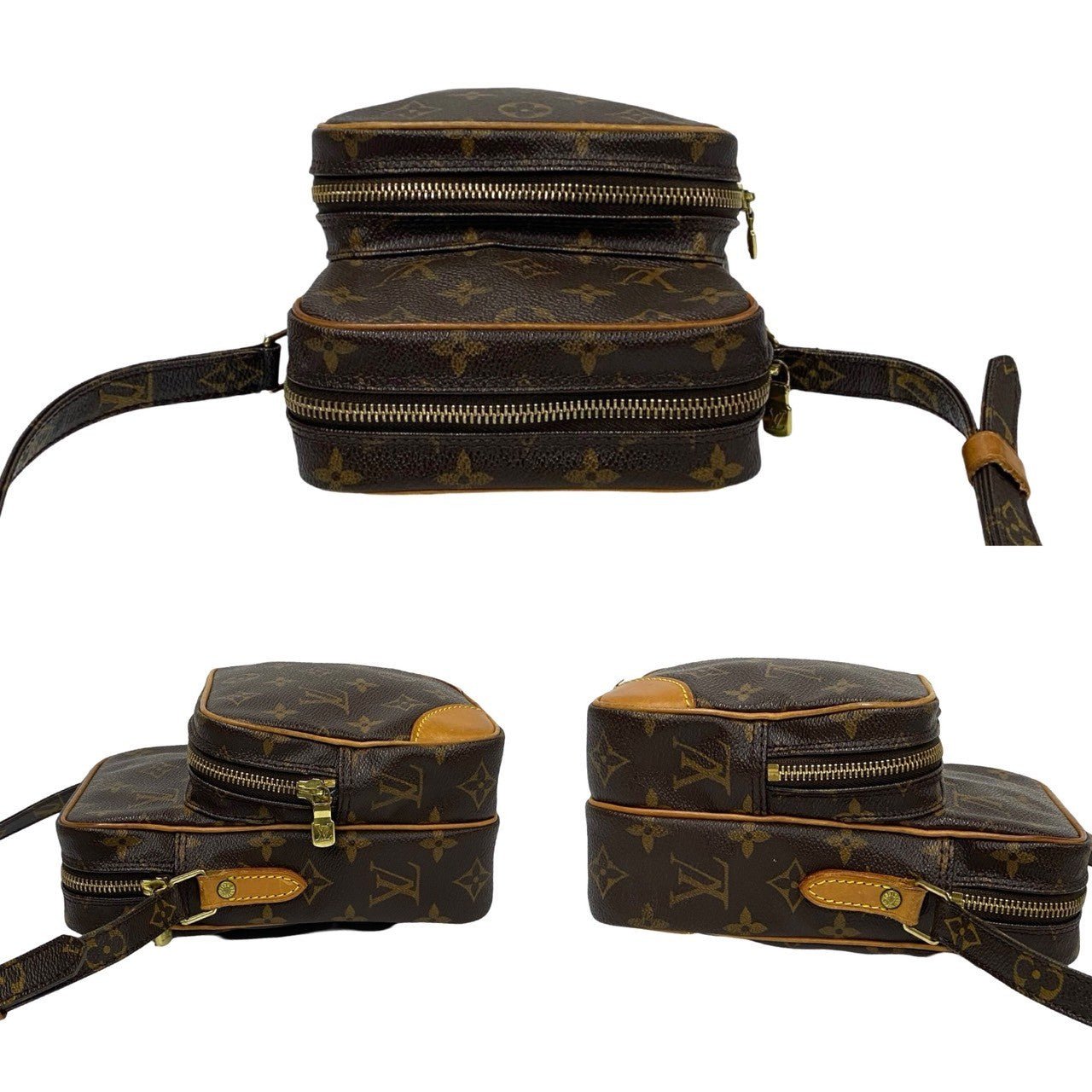 LOUIS VUITTON Shoulder Bag leather Brown Monogram Amazone | AlmaBagz - Image 5