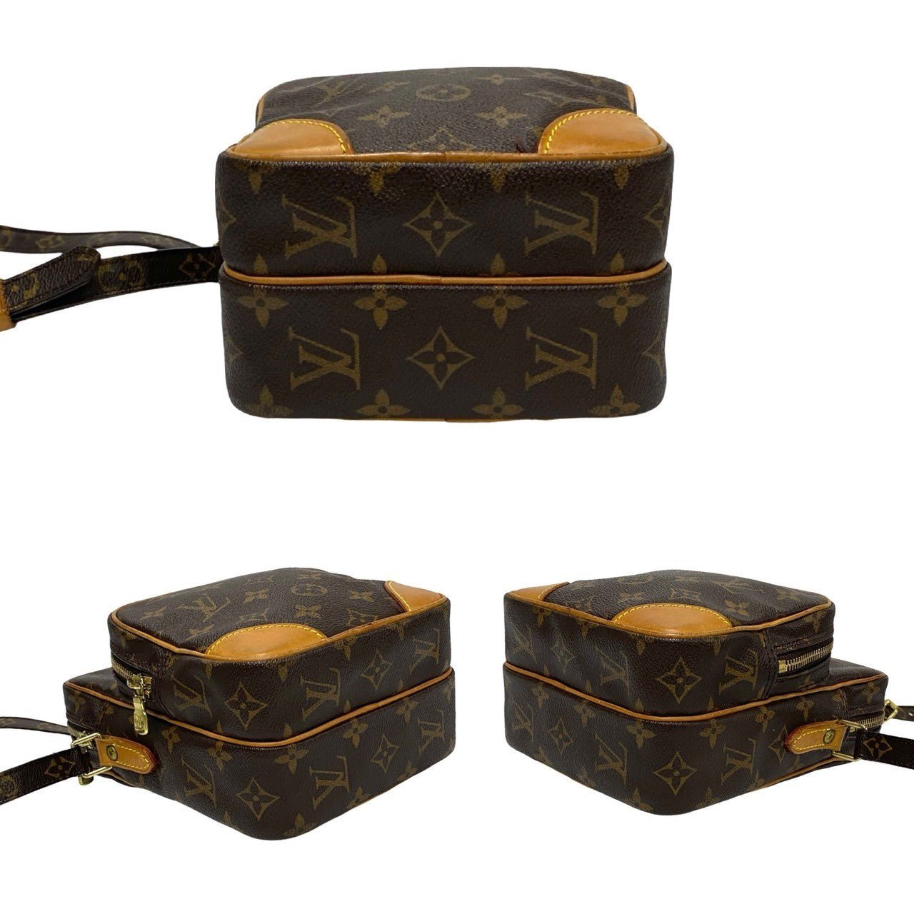 LOUIS VUITTON Shoulder Bag leather Brown Monogram Amazone | AlmaBagz - Image 6