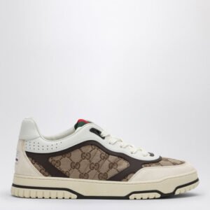 Gucci Re-Web Sneaker In Ivory/Beige/Ebony Gg Fabric Men | AlmaBagz