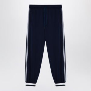 Gucci Dark Blue Jogging Trousers In Technical Jersey. Men | AlmaBagz