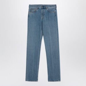 Gucci Blue Washed-Out Denim Jeans Women | AlmaBagz