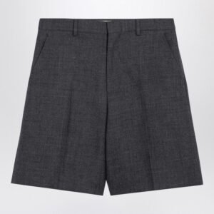Gucci Grey Wool Bermuda Shorts Women | AlmaBagz