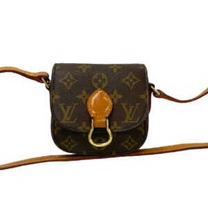 LOUIS VUITTON Shoulder Bag leather Brown Monogram Mini Mini Saint-Cloud | AlmaBagz