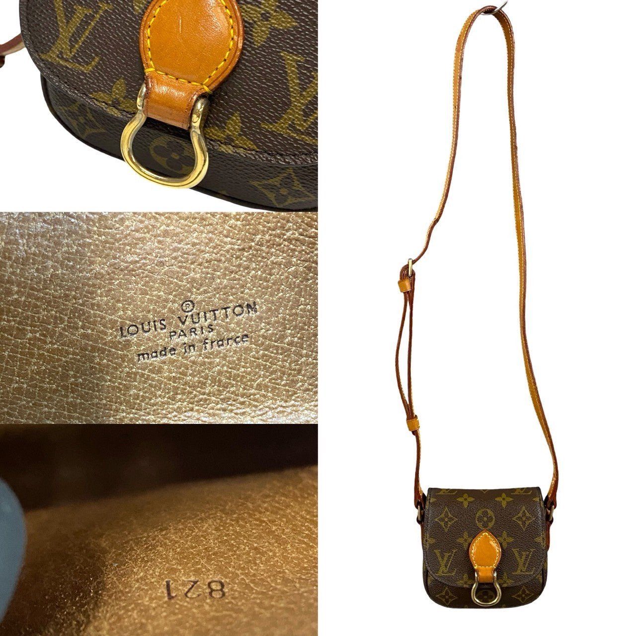 LOUIS VUITTON Shoulder Bag leather Brown Monogram Mini Mini Saint-Cloud | AlmaBagz - Image 3