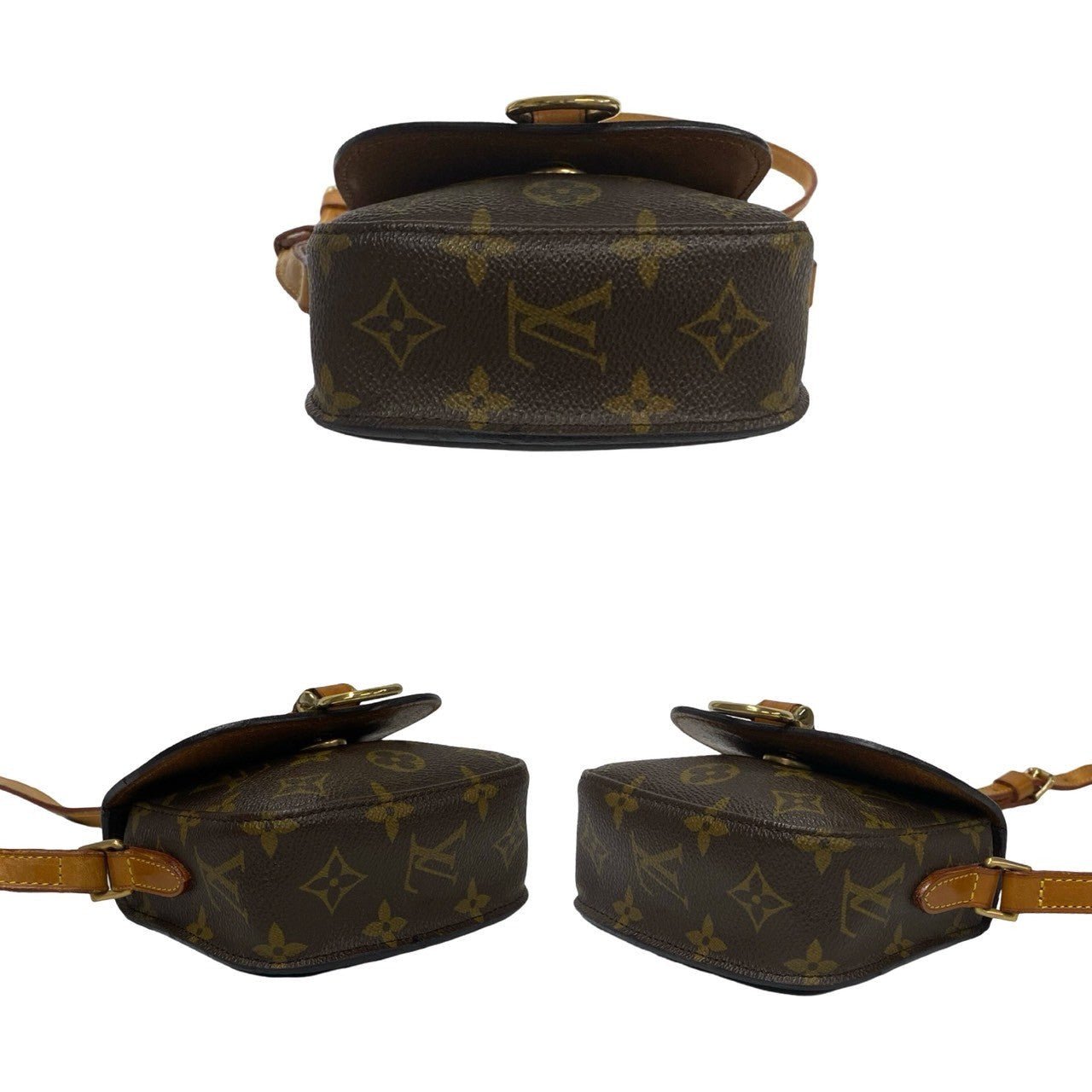 LOUIS VUITTON Shoulder Bag leather Brown Monogram Mini Mini Saint-Cloud | AlmaBagz - Image 6