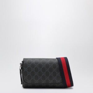 Gucci Gg Supreme Fabric Mini Bag Black Men | AlmaBagz