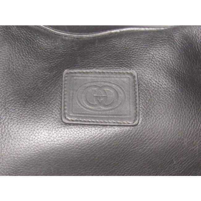 Gucci Xl Vintage Purses Black And Gg Leather Hobo Bag | AlmaBagz
