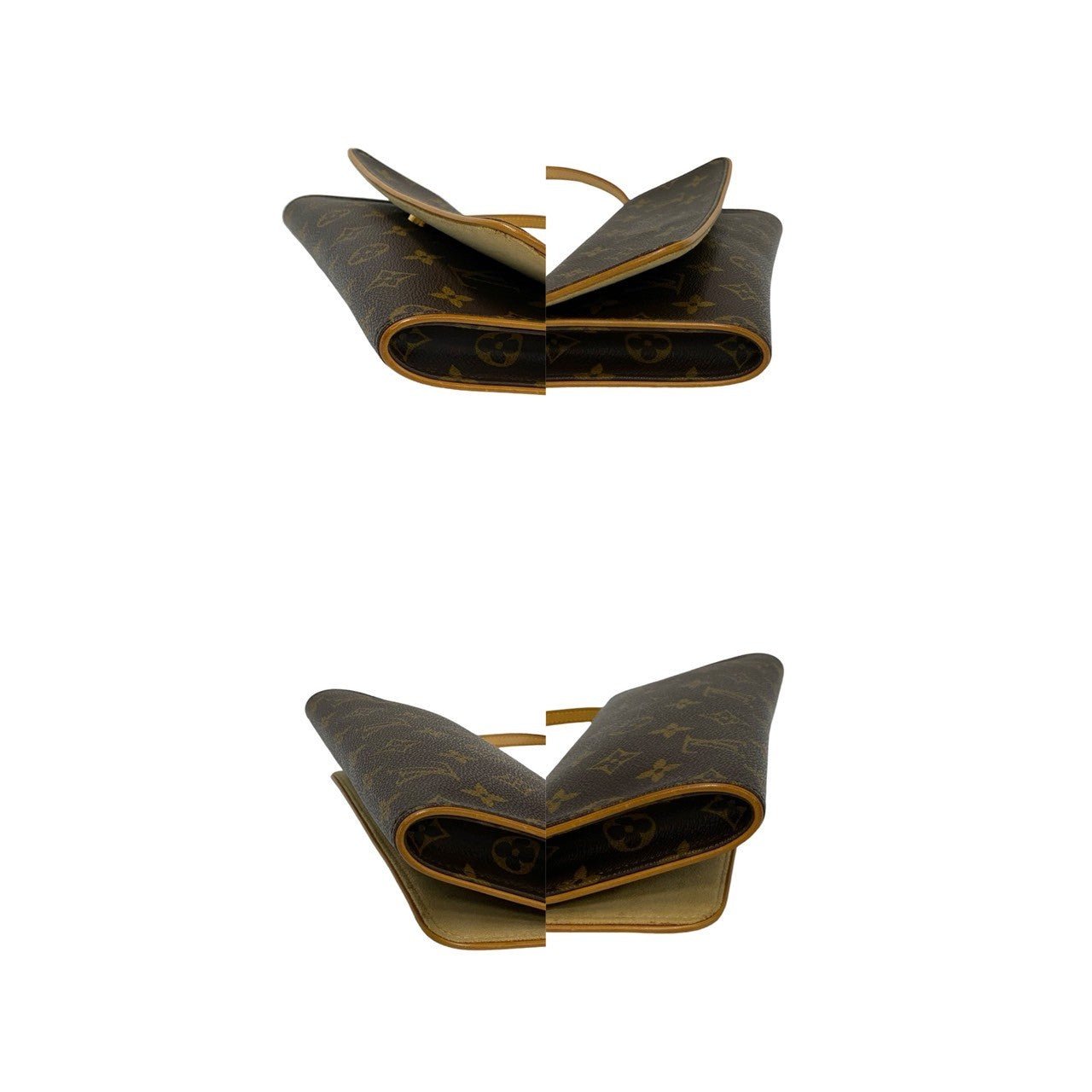 LOUIS VUITTON Shoulder Bag leather Brown Monogram Pochette Twin GM | AlmaBagz - Image 7