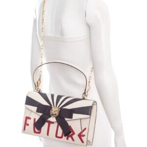 Gucci Cream Calfskin Osiride Future Top Handle HandBag | AlmaBagz