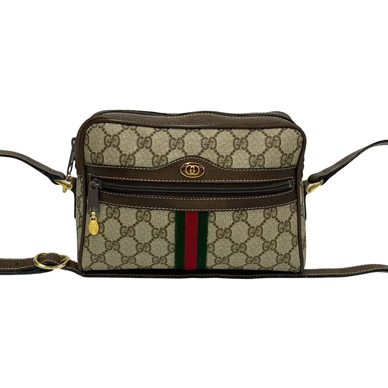GUCCI Shoulder Bag leather Brown | AlmaBagz