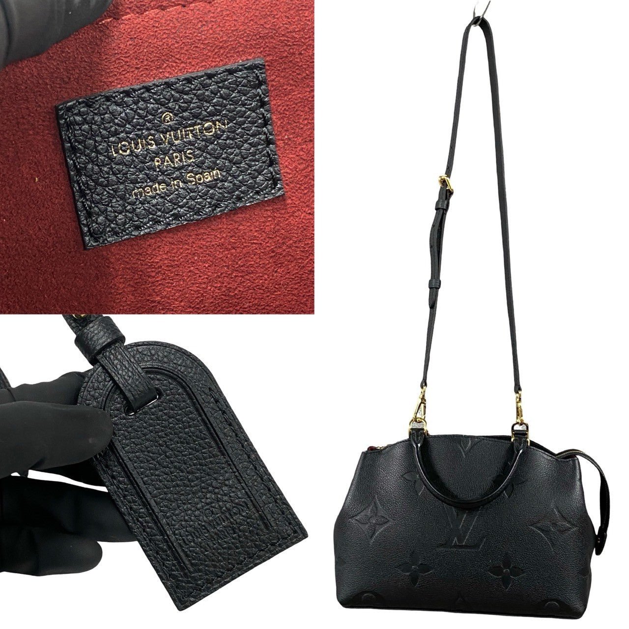 LOUIS VUITTON Shoulder Bag leather black Monogram Unplant Petit Palais PM | AlmaBagz - Image 3