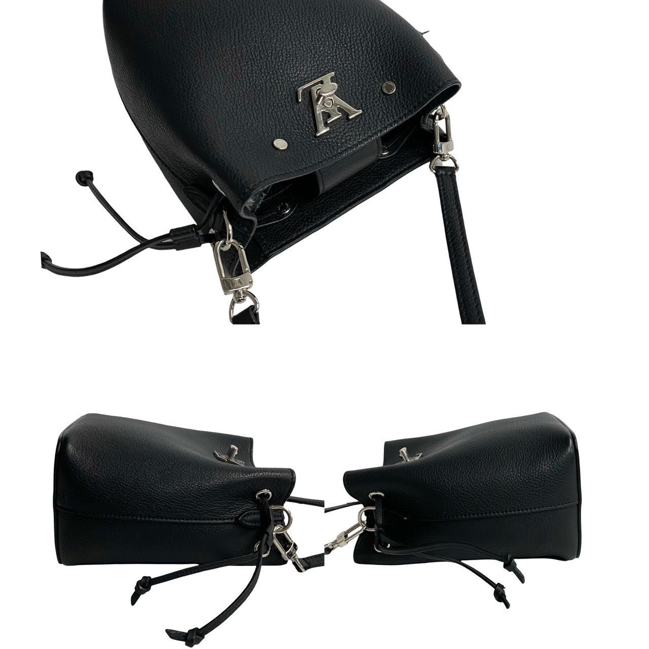 LOUIS VUITTON Shoulder Bag leather black Nano Rock Me Bucket | AlmaBagz - Image 5