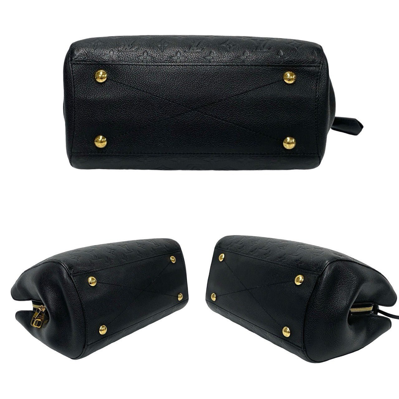 LOUIS VUITTON Shoulder Bag leather black Monogram Unplant Montaigne MM | AlmaBagz - Image 6