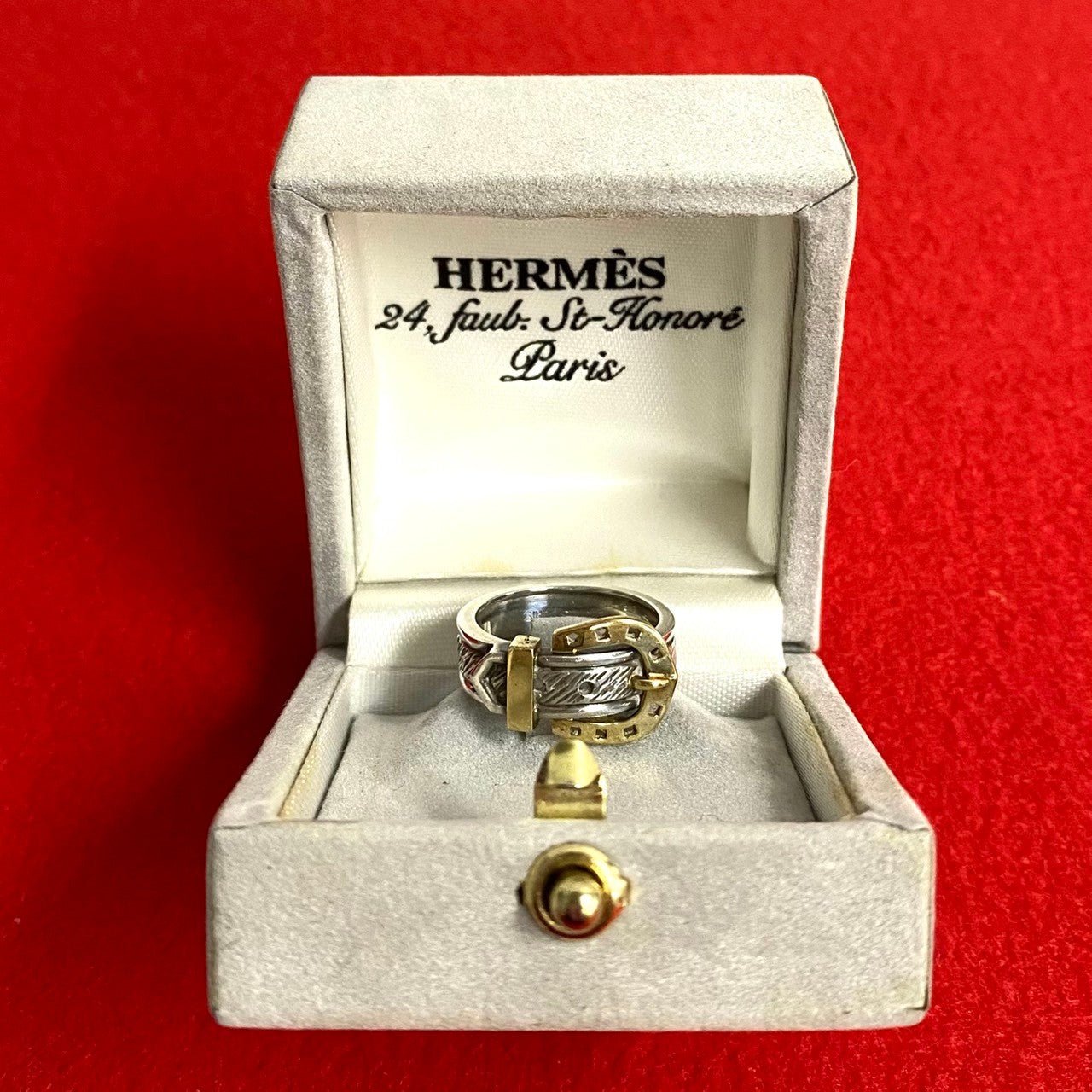 HERMES Ring Silver925 Silver Horseshoe ring | AlmaBagz