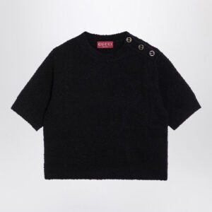 Gucci Black Bouclé Wool Sweater Women | AlmaBagz