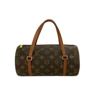 LOUIS VUITTON Handbag leather Brown Monogram Papillon | AlmaBagz
