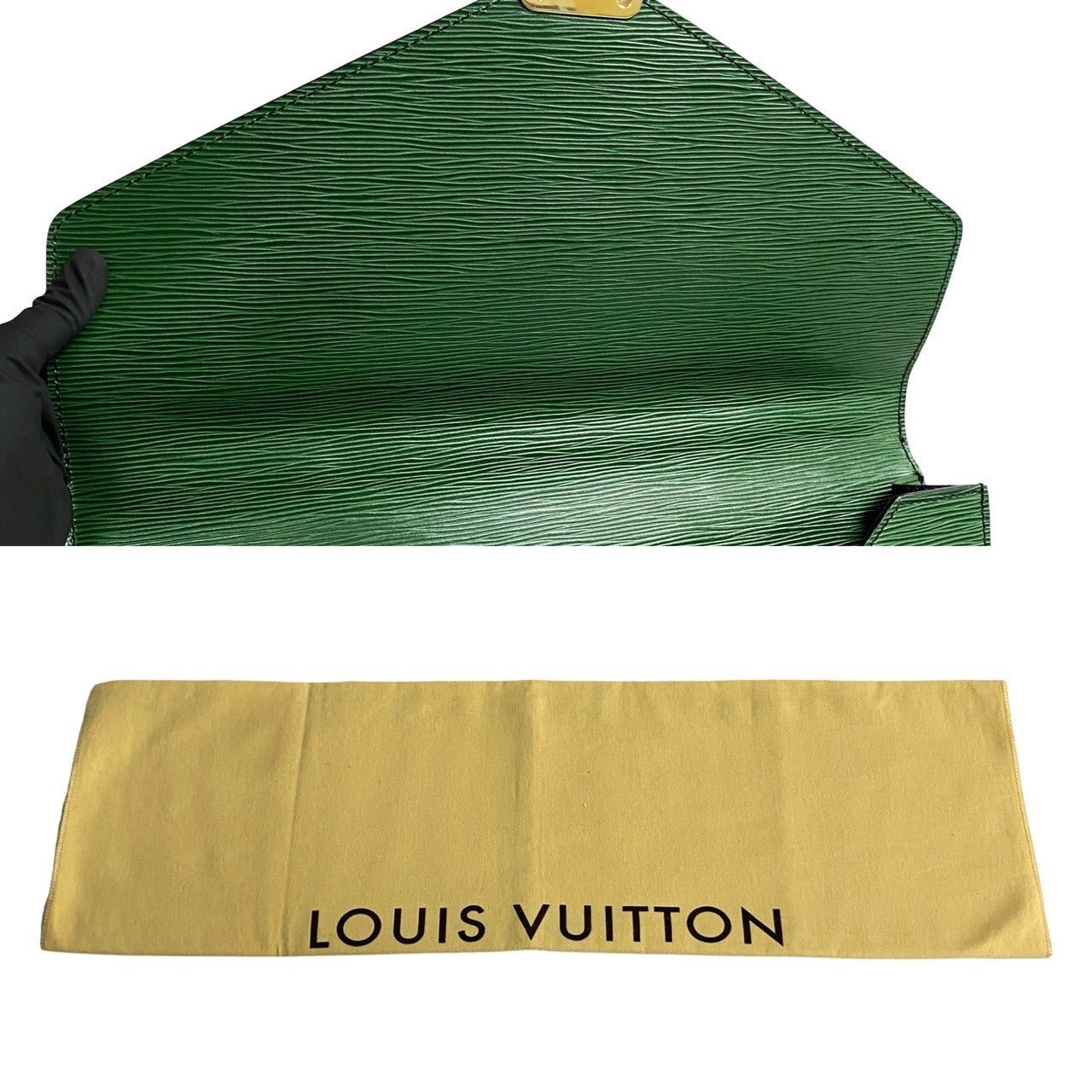 LOUIS VUITTON Shoulder Bag Epi Leather green Epi Port Documan mens Used | AlmaBagz - Image 9
