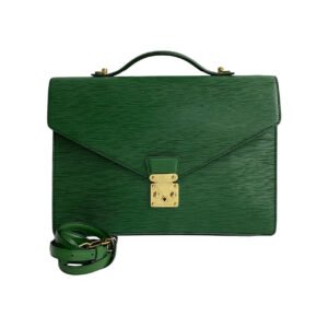 LOUIS VUITTON Shoulder Bag Epi Leather green Epi Port Documan mens Used | AlmaBagz