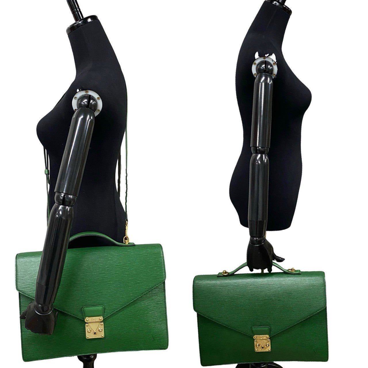 LOUIS VUITTON Shoulder Bag Epi Leather green Epi Port Documan mens Used | AlmaBagz - Image 2