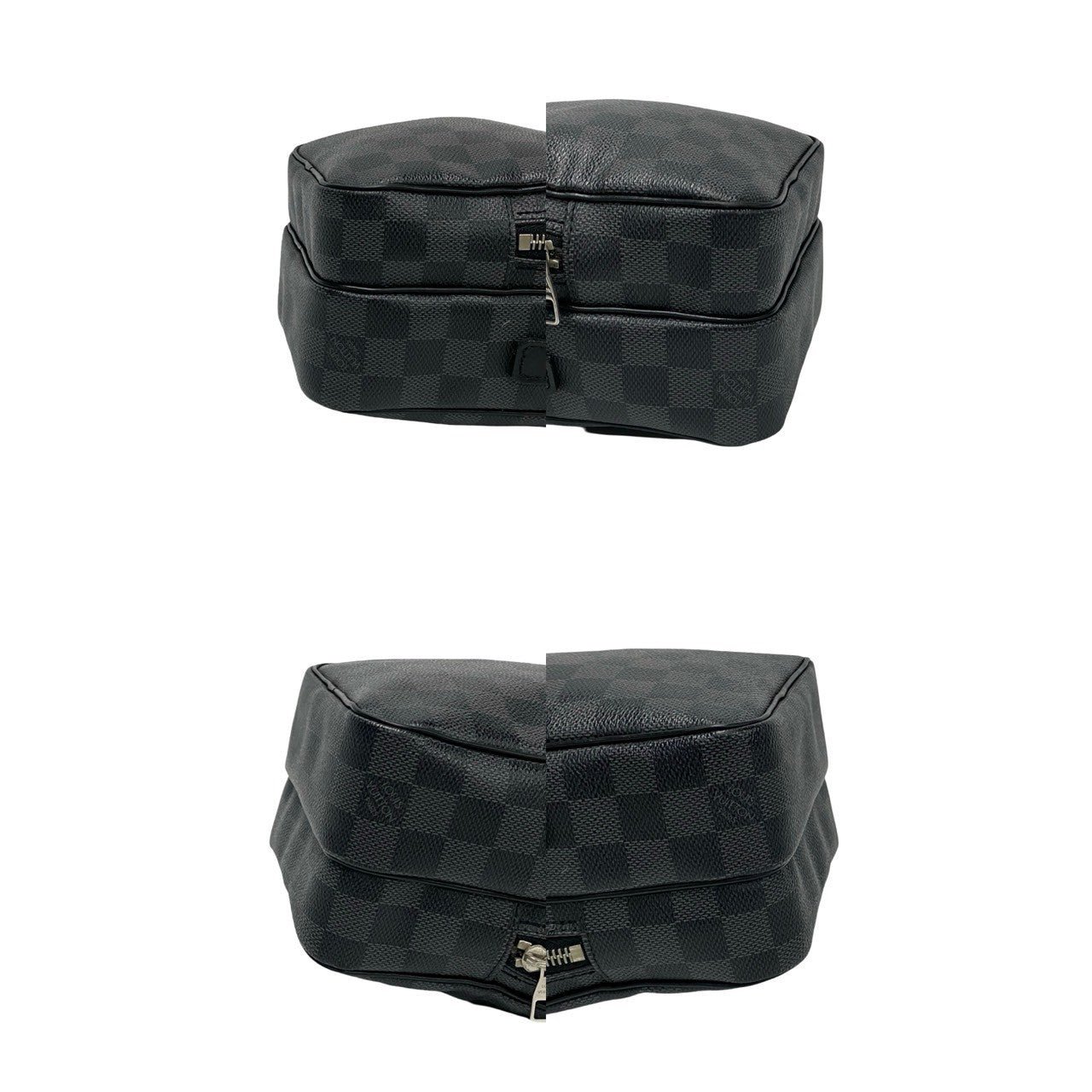 LOUIS VUITTON Shoulder Bag leather black Damier Graft Rem | AlmaBagz - Image 7