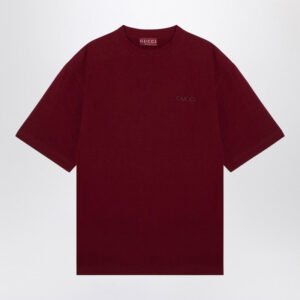 Gucci Oversized Rosso Ancora T-Shirt With Logo Men | AlmaBagz