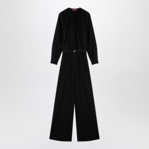 Gucci Black Wool Suit With Belt Women | AlmaBagz