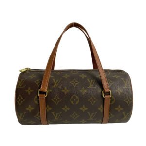 LOUIS VUITTON Handbag leather Brown Monogram Papillon | AlmaBagz