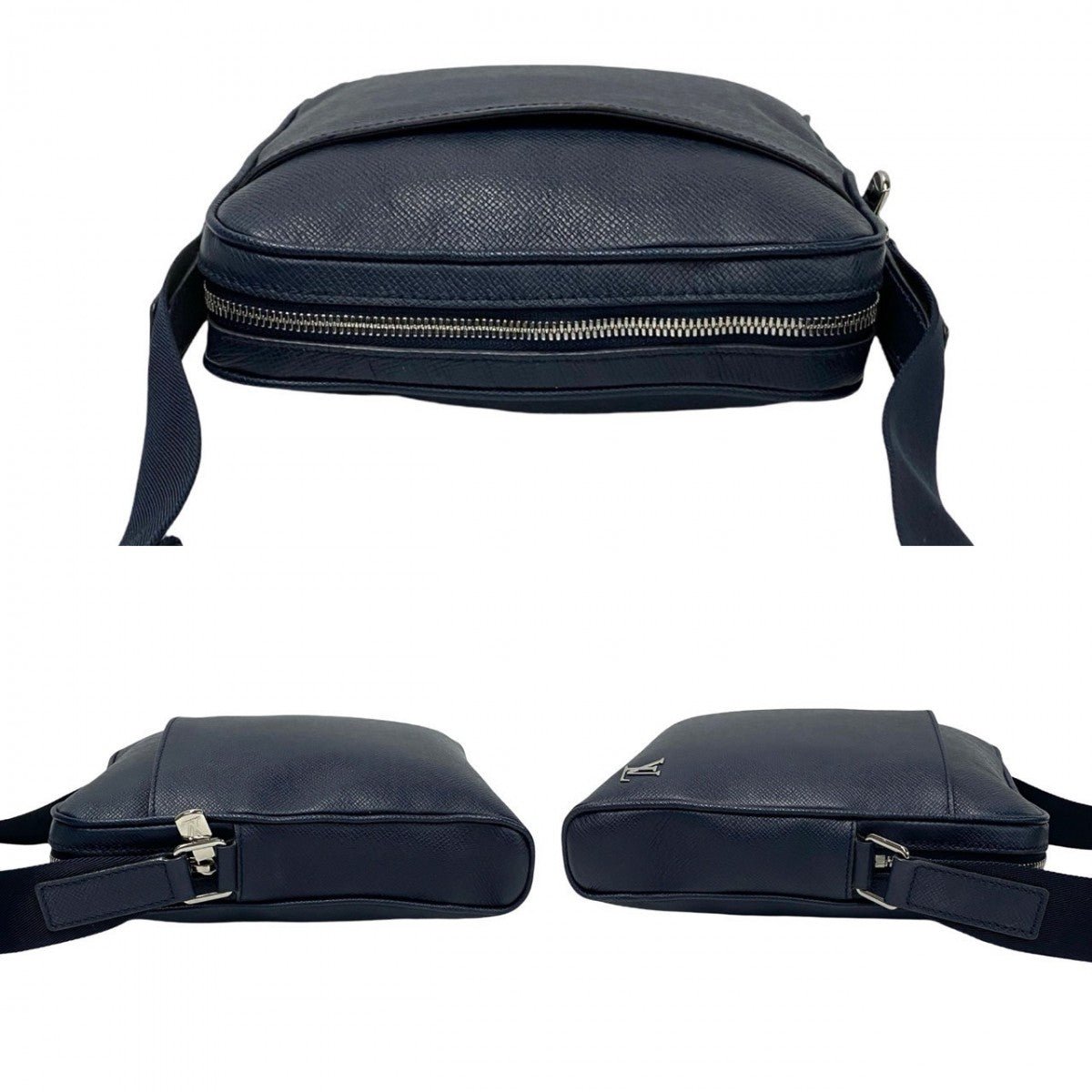 LOUIS VUITTON Shoulder Bag leather Navy Taiga Messenger PPM | AlmaBagz - Image 5