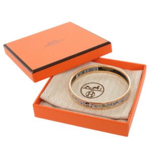 HERMES Bangle metal gray Epic Hermes enamel PM | AlmaBagz