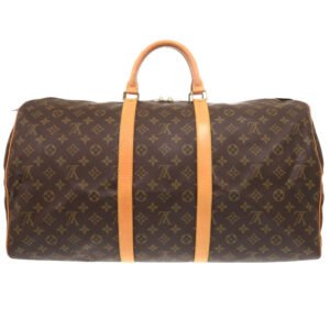 LOUIS VUITTON Boston Duffel bag M41424 Monogram canvas Brown Monogram Keepall 55 | AlmaBagz