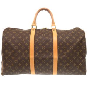 LOUIS VUITTON Boston Duffel bag M41426 Monogram canvas Brown Monogram Keepall 50 | AlmaBagz