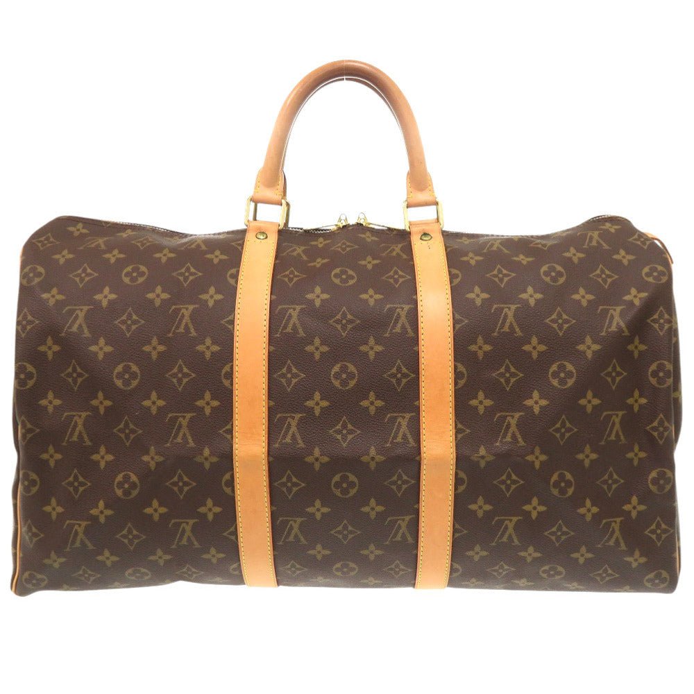 LOUIS VUITTON Boston Duffel bag M41426 Monogram canvas Brown Monogram Keepall 50 | AlmaBagz