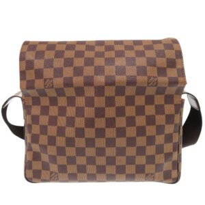 LOUIS VUITTON Shoulder Bag N45255 Damier canvas Brown Damier Naviglio mens Used | AlmaBagz