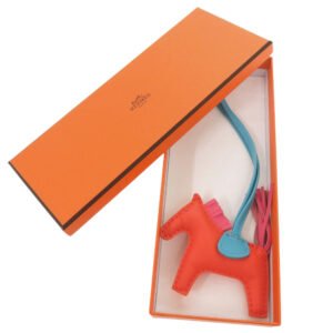 HERMES key ring Anyo Miro Orange poppy Rodeo PM charm unisex(Unisex) Used | AlmaBagz