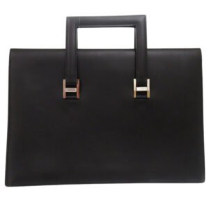 HERMES Briefcase leather black 365PM | AlmaBagz