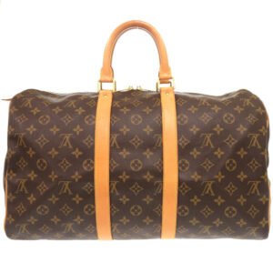 LOUIS VUITTON Boston Duffel bag M41428 Monogram canvas Brown Monogram Keepall 45 mens Used | AlmaBagz