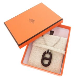 HERMES Necklace H077349FP01 metal Brown Shane Duncle unisex(Unisex) Used | AlmaBagz