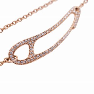HERMES Pierce K18 Pink Gold Pink gold Diamond K18PG Pierce | AlmaBagz