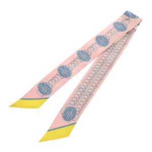 HERMES scarf silk Rose poodle Twilly lift profile | AlmaBagz