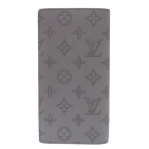 LOUIS VUITTON Long Wallet Purse M81335 Monogram canvas gray Portefeuille Plaza Women Used | AlmaBagz