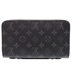 LOUIS VUITTON Long Wallet Purse M61698 Monogram Eclipse black Zip Around Monogram Eclipse Zippy XL unisex(Unisex) Used | AlmaBagz